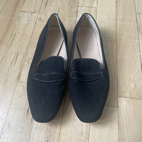 J‎ Crew Georgie Black Suede Penny Loafer Womens Size 6.5 EUC - Picture 6 of 7